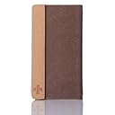 Simplism iPhone 4S/4 横開き PUレザー フリップノートケース ICカードポケット付 ウォームグレイ TR-FNIPN-WG