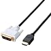 ELECOM HDMI-DVI�ϊ��P�[�u�� 1m �u���b�N CAC-HTD10BK