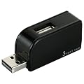 iBUFFALO USB2.0Hub �o�X�p���[ 3�|�[�g �R���p�N�g�^�C�v �u���b�N BSH3U02BK