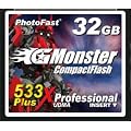 PhotoFast G-Monster 533�{�� 32GB �R���p�N�g�t���b�V���J�[�h�Ǎ�80MB/s ����80MB/s GM-533CF32SL