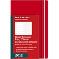 MOLESKINE �����X�L�� 2012�N �X�P�W���[��+�m�[�g / �n�[�h�J�o�[�� / �|�P�b�g (�m����n)