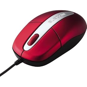 ELECOM USB&PS/2�ڑ��z�C�[���t���w���}�E�X ���b�h M-M2UP2RRD