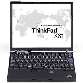 ���m�{�E�W���p�� ThinkPad X61 (T7250/1G/80/XP/12.1 7675A63