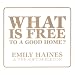 What Is Free to a Good Home?
