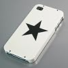 �y�S10�F�ziPhone4S / 4�p�P�[�X�@�����X�^�[�� �A�C�t�H��4 / S��p�P�[�X�J�o�[�@�z���C�g+�u���b�N�X�^�[ Plastic Case for iPhone 4 /4S �t���ی�t�B�����@USB�[�d�P�[�u���t (1676-3)