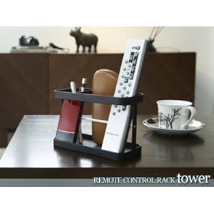 【クリックで詳細表示】リモコンラック タワー ブラック MR-D BK