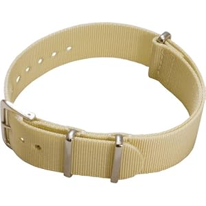 【クリックでお店のこの商品のページへ】[カシス]CASSIS TYPE NATO ナトータイプ時計ベルト 20mm ベージュ ファブリック時計ベルト ＃141.601S 027 020 ： 腕時計通販 ｜ Amazon.co.jp