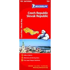 Czech Republic, Slovak Republic (Michelin National Maps)