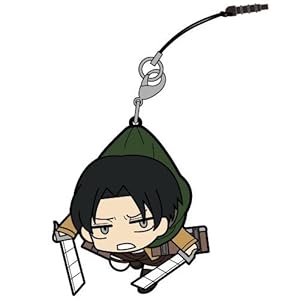 進撃の巨人 リヴァイつままれストラップ