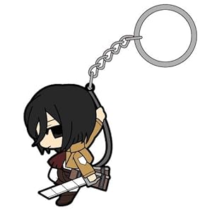 進撃の巨人 ミカサつままれキーホルダー