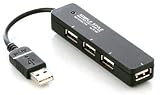 �o�b�t�@���[�R�N���T�v���C Arvel USB2.0�Ή�4�|�[�g�n�u �o�X�p���[ �u���b�N H431BK