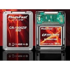 PhotoFast CF�J�[�h to 1.8�C���` ZIF�ϊ��A�_�v�^�[�ECF32GB�Ή��E1�����ۏ� CR-1000ZIF
