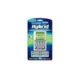  Rayovac Recharegable Hybrid Slim Charger with 6AA  & 2 AAA Hybrid Rechargeable Batteries Included