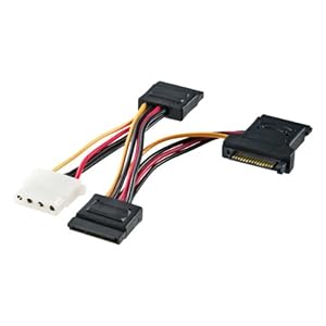 【クリックで詳細表示】SANWA SUPPLY SATA電源拡張ケーブル 0.27m TK-PWSATA6