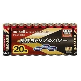 maxell �A���J�����d�r �u�������g���v���p���[&�t�R��h�~�݌v�v �{���e�[�W �P4�` 20�{ �V�������N�p�b�N�� LR03(T) 20P