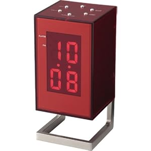 I.D.E.Ainternational LEDアラームクロック ニーク LCA016-R 2190161