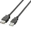 ELECOM USB2.0�����P�[�u�� A-A���X�^�C�v �m�[�}�� 1m �u���b�N U2C-E10BK