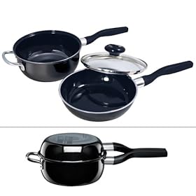 【クリックで詳細表示】Silit Silargan ニューシングルセット ガラス蓋付 ブラック