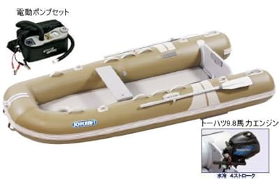 JOYCRAFT ジョイクラフト JCM-325 検付 4人乗りゴムボート トーハツ9.8PS4スト エンジン付き