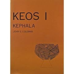 Kephala: A Late Neolithic Settlement and Cementery (Keos)