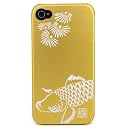 iPhone4用和彩美(WASABI)鋼装飾カバー鯉IP4MC08