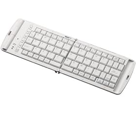 ELECOM iPad/iPhone4/4S/3GS/3G/iPod touch �Ή� Bluetooth�܂肽���݃L�[�{�[�h �p�� �z���C�g TK-FBP028EWH