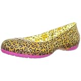 Crocs Carlisa Brushed Leopard Print Flat, Damen Ballerinas