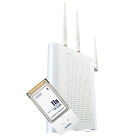 PLANEX 300Mbps 11n/g/b ��������LAN���[�^&PC�J�[�h�Z�b�g(WPS�{�^��) MZK-W04N-PK