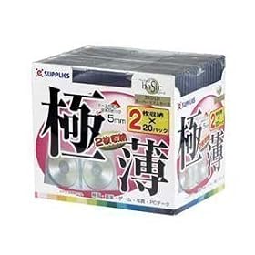 �C�[�T�v���C�Y CD/DVD�X�����P�[�X 2�����[ 20���p�b�N �N���A E2SP20T