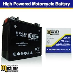 【クリックで詳細表示】マキシマバッテリー(MAXIMA BATTERY) MTX14L-BS (互換：YTX14L-BS/65958-04/65958-04A/65984-00)