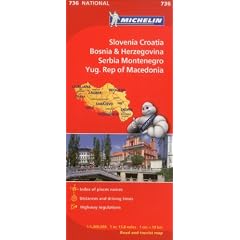 Michelin Slovenia, Croatia, Bosnia & Herzegovina, Serbia Montenegor Yug. Rep of Macedonia (Michelin Maps)