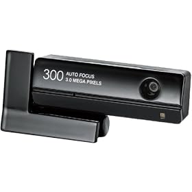 ELECOM Web�J���� 300����f �I�[�g�t�H�[�J�X �}�C�N���� �w�b�h�Z�b�g�t�� �u���b�N UCAM-DLY300TABK