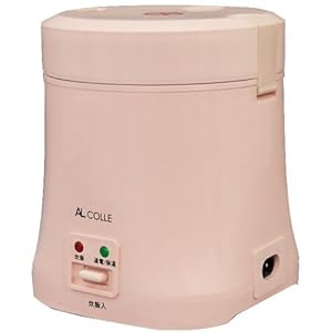 【クリックで詳細表示】AL COLLE 【炊飯時間33分 2膳用(1.5合) ミニ炊飯器】 ミニライスクッカー ピンク ARC-103/P