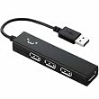 ELECOM USB2.0HUB �J���t�� �o�X�p���[ 4�|�[�g 9cm �u���b�N FACE U2H-SS4BF1BK
