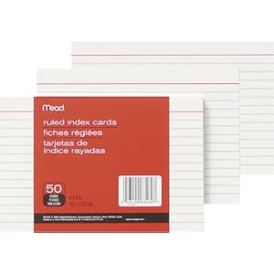 【クリックで詳細表示】mead 4×6インデックスカード2冊パック 63460-2P [Stationery]