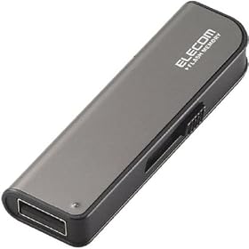 ELECOM USB������ 16GB AES256bit�Í����Z�L�����e�B�@�\���� Windows ReadyBoost�Ή� �X���C�h��(�u���b�N) MF-ENU216GBK