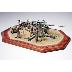 【クリックで詳細表示】1/35 ミリタリーミニチュアシリーズ No.283 ドイツ 88ミリ砲 Flak36 北アフリカ戦線