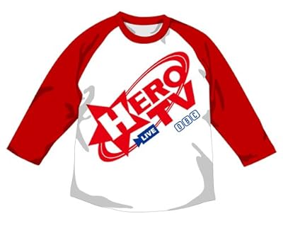  TIGER & BUNNY HERO TV ラグランTシャツ ホワイト×レッド サイズ