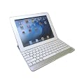 iPad2 bluetooth�L�[�{�[�h�����A���~�P�[�X �yUS�L�[�{�[�h�z �z���C�g ���{�ꑀ��������t��