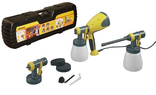  Wagner W 550 Feinsprühsystem Set inkl. Heizkörperdüse, zweitem Vorderteil, Behälterdeckel, Tragekoffer HVLP