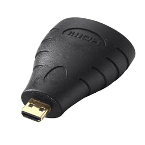 【クリックで詳細表示】SANWA SUPPLY HDMI変換アダプタ マイクロHDMI 黒 AD-HD09MC