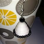 White quilling Traditional Jhumki Earring