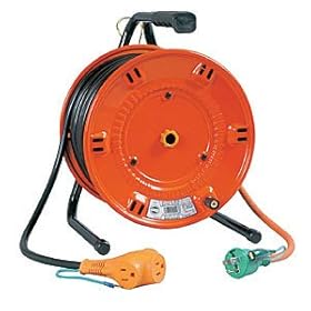 【クリックで詳細表示】日動 電工ドラム びっくリール 100V アース付 30m NLE30S： 産業・研究開発用品