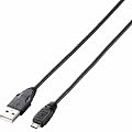 ELECOM Micro-USB(A-MicroB)�P�[�u�� 0.15m �u���b�N MPA-AMB015BK