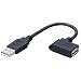 ELECOM ���o�C���pUSB�P�[�u�� USB(A)�I�X-USB(A)���X 0.1m USB-MBEA