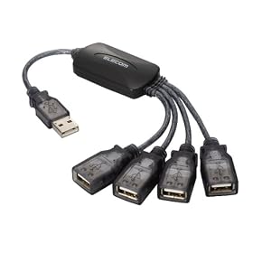 ELECOM USB HUB�P�[�u�� U2H-M4BGT