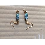 Blue Plastic Fashion Dangle & Drop Earring