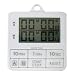 DRETEC ��̎��Ԃ�ݒ�\ 2�A���^�C�}�[ �_�u���^�C�}�[ �z���C�g T-177WT
