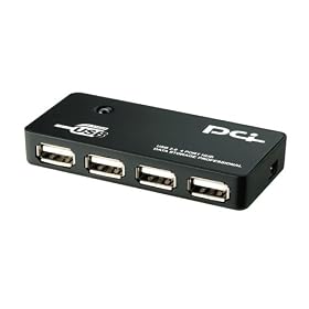 PLANEX USB2.0 4�|�[�g�����^USB�n�u �o�X�p���[ PL-UH400