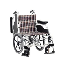 【クリックで詳細表示】アルミ介助用車いす AR-600/座幅40cm ♯S-1： ヘルス＆ビューティー